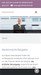 Mobile Screenshot of medizinrecht-ratgeber.de